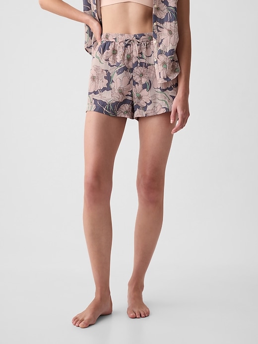 Image number 1 showing, Crinkle Gauze PJ Shorts