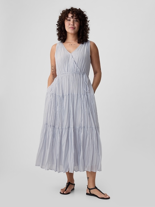 katrine flower maxi dress Reina Tiered Mesh Floral Maxi Dress – VICI