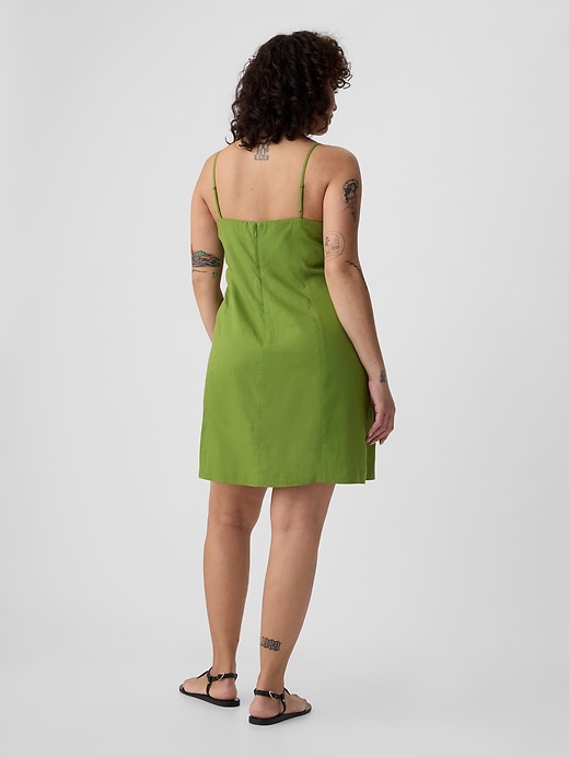 Linen-Blend Mini Dress | Gap Linen-Blend Mini Dress | Gap