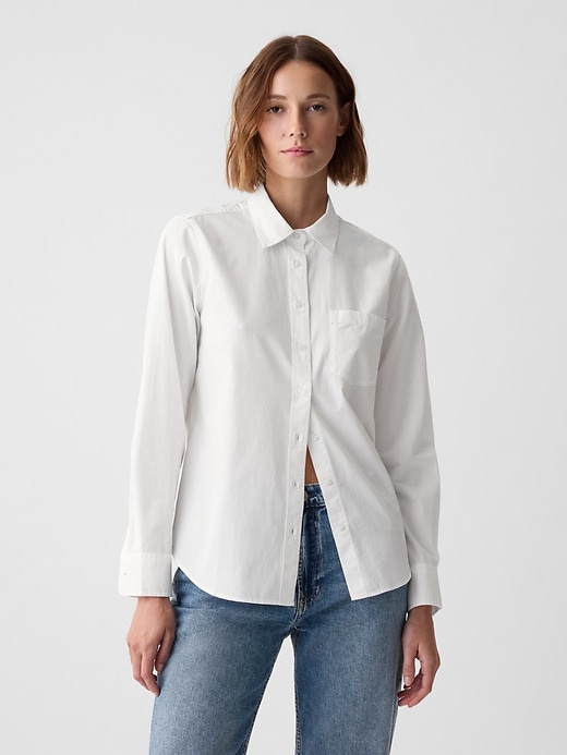 Image number 1 showing, Organic Cotton Poplin Classic Shirt