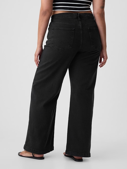Image number 6 showing, High Rise Stride Wide-Leg Jeans