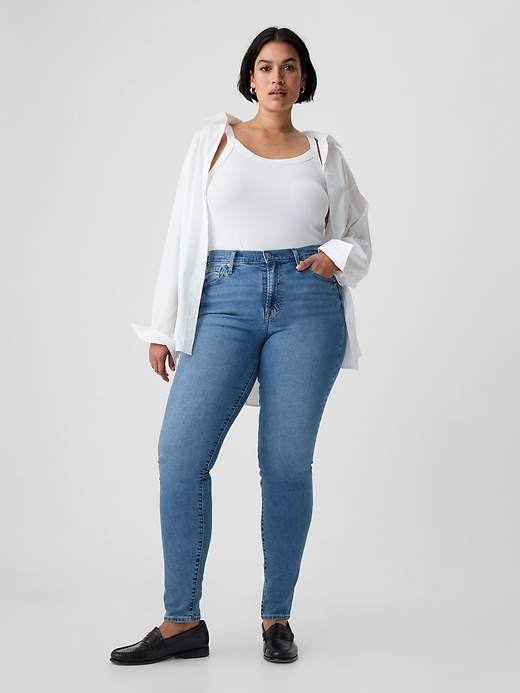 Image number 10 showing, Mid Rise True Skinny Jeans