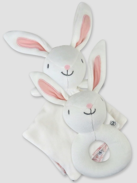 Image number 5 showing, Honest Baby Clothing Lovey and Rattle Set