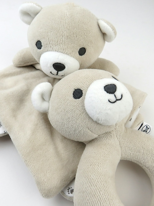 Image number 2 showing, Honest Baby Clothing Lovey and Rattle Set