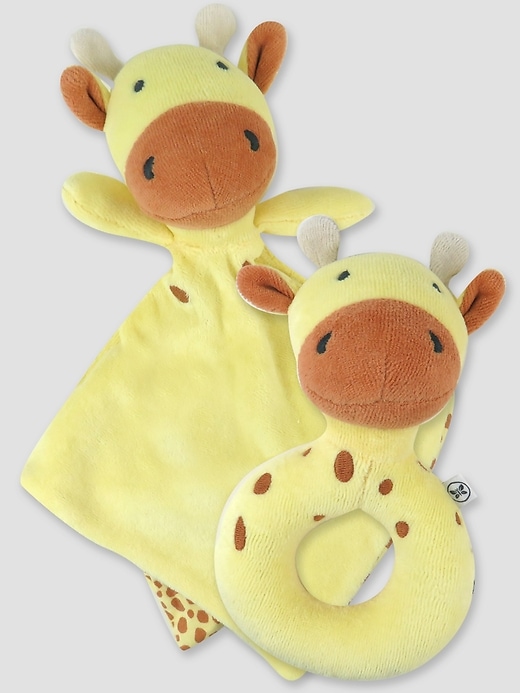 Image number 5 showing, Honest Baby Clothing Lovey and Rattle Set