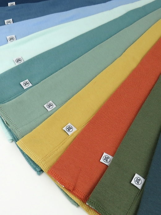 Image number 2 showing, Honest Baby Clothing 10 Pack Organic Cotton Knit Trifold Burp Cloths
