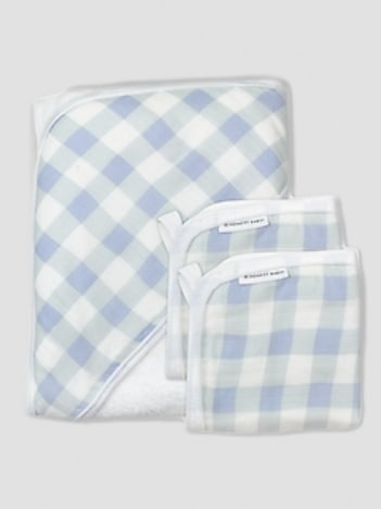 Honest Baby Clothing 3 Piece Organic Cotton Hooded Towel Set