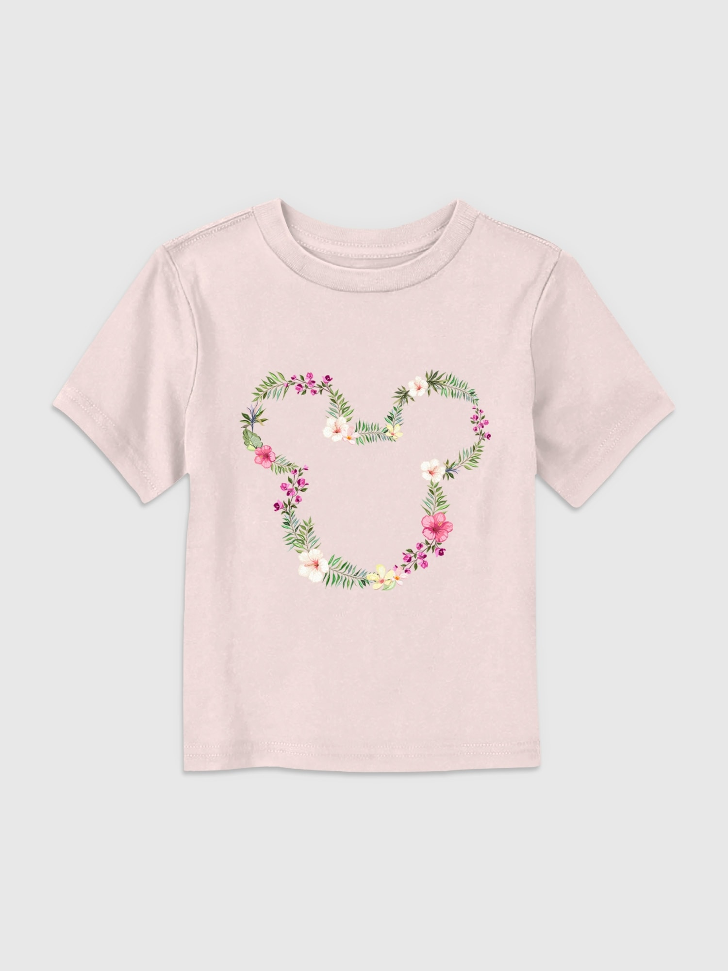 Toddler Mickey And Friends Floral Outline Graphic Tee