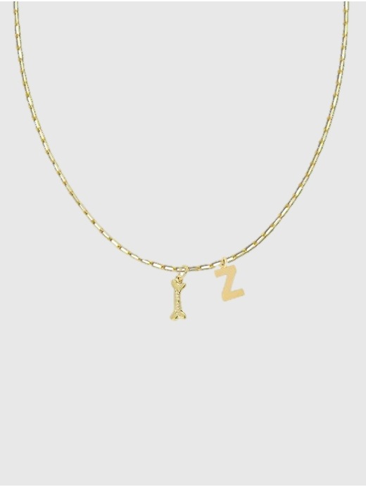 Image number 1 showing, HART Dog Bone Initial Necklace