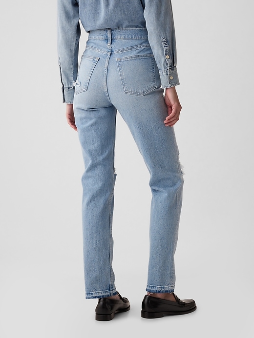 Image number 4 showing, High Rise Cheeky Straight Jeans