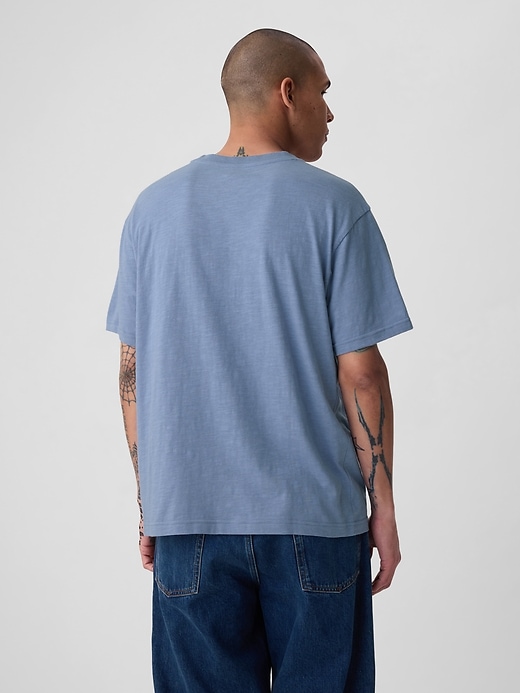2 of 8 showing, with the color light indigo of product Gap Logo Peanuts Graphic T-Shirt
