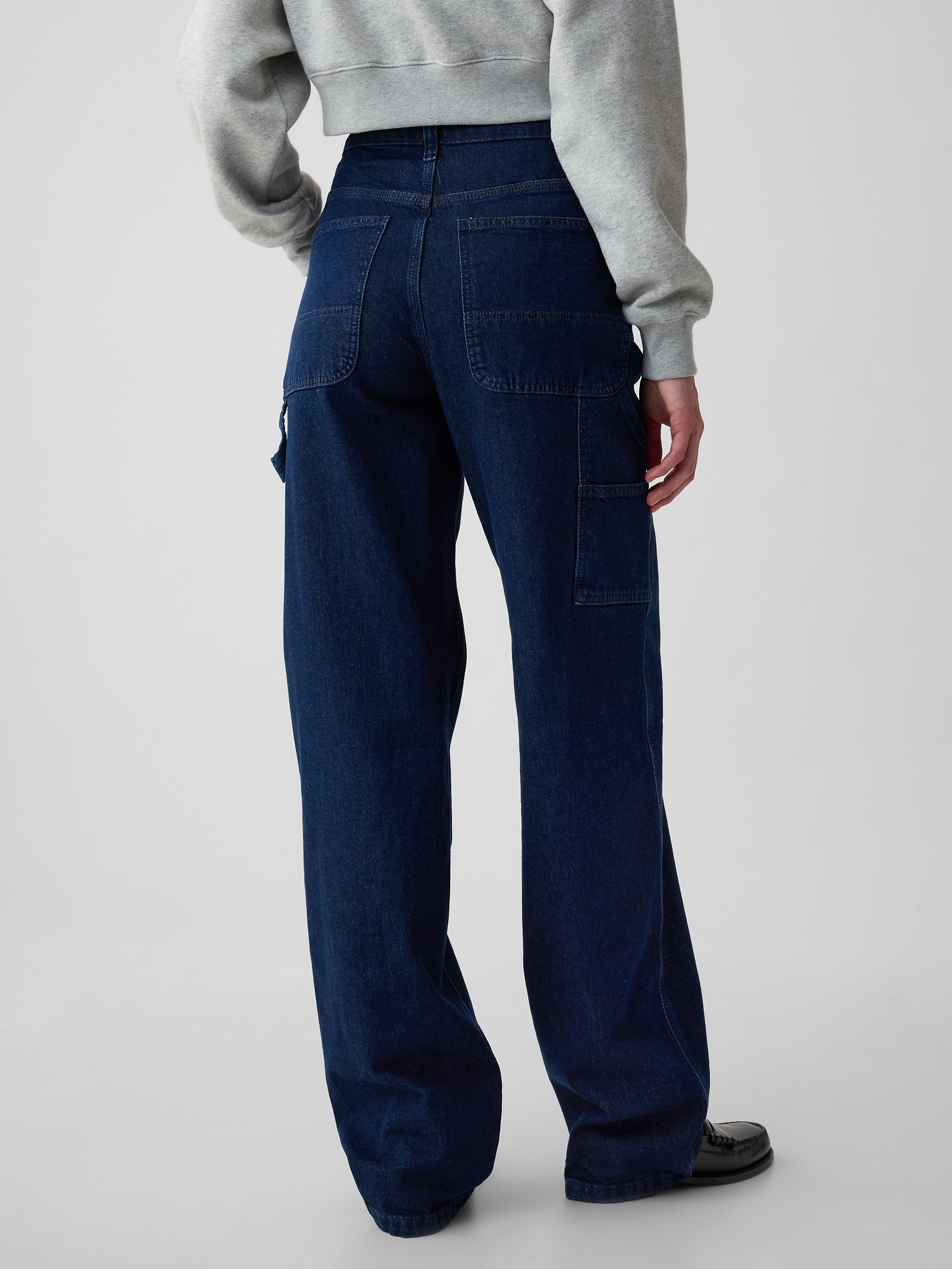 Женские джинсы Gap Mid Rise '90s Loose Carpenter Jeans — фото 4