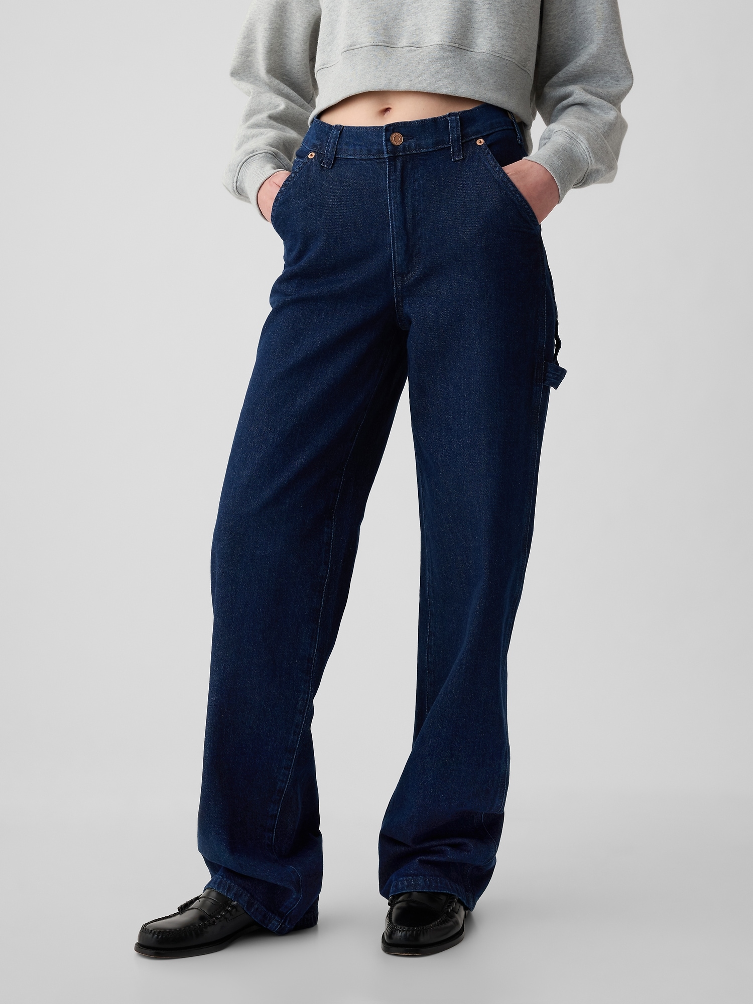 Женские джинсы Gap Mid Rise '90s Loose Carpenter Jeans — фото 2