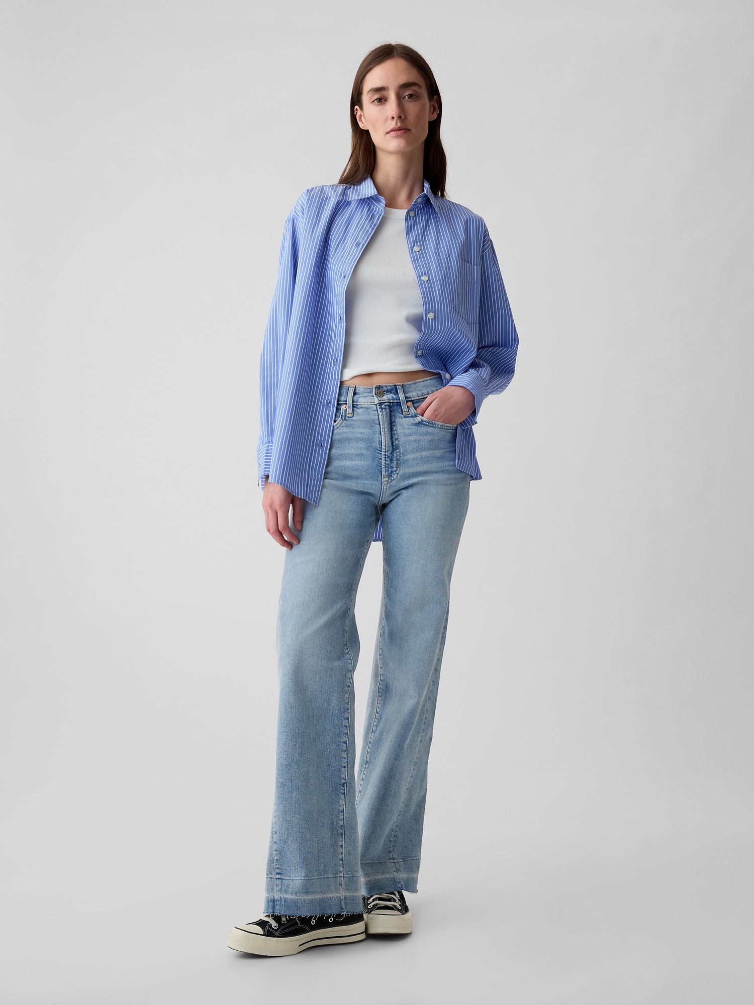 High Rise 70s Flare Jeans