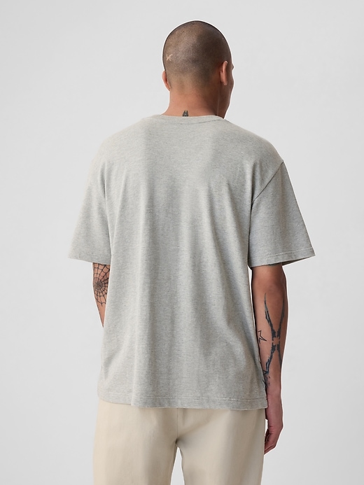 2 of 8 showing, with the color light heather gray of product Mini Gap Logo T-Shirt
