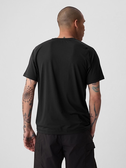 2 of 8 showing, with the color true black of product GapFit Active T-Shirt