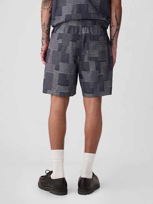 Image number 2 showing, 7" Patchwork Easy Shorts