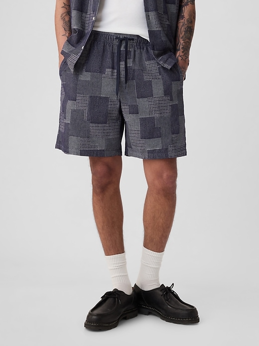 Image number 3 showing, 7" Patchwork Easy Shorts