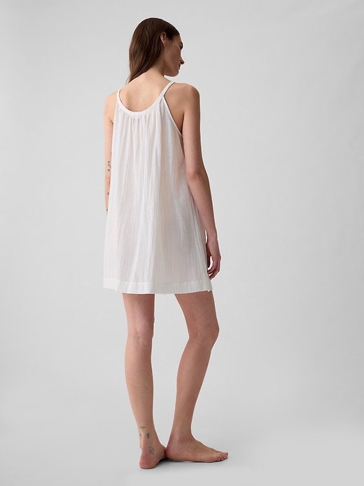 Image number 2 showing, Crinkle Gauze Mini Dress