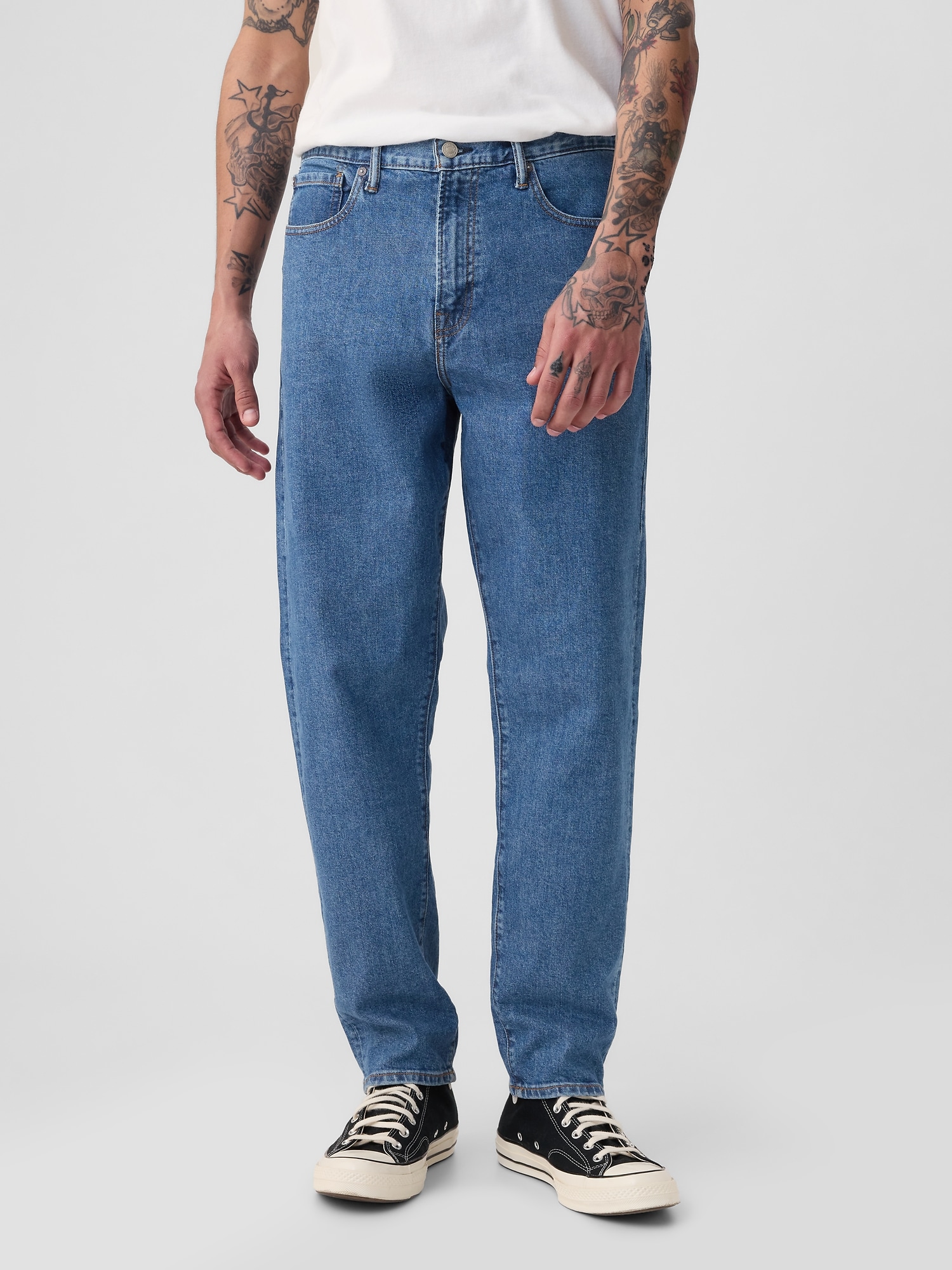 Relaxed Taper Jeans in GapFlex