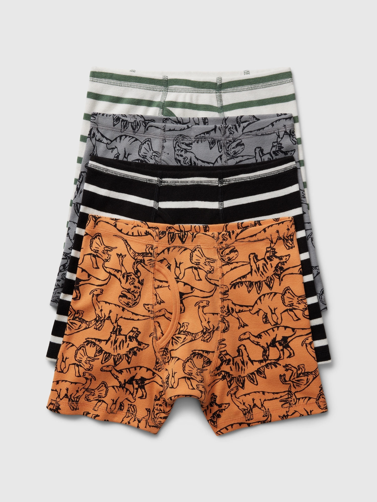 Kids Organic Cotton Boxer Briefs (4-Pack)