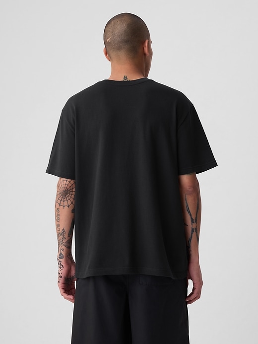 2 of 8 showing, with the color black of product Mini Gap Logo T-Shirt