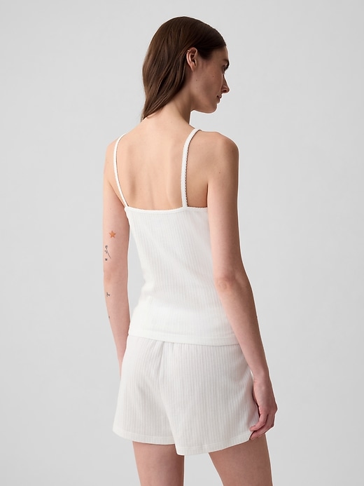 2 of 8 showing, with the color new off white of product Pointelle PJ Cami