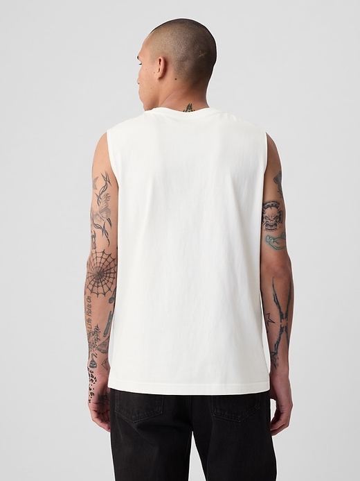 2 of 8 showing, with the color new off white of product Muscle Tank Top