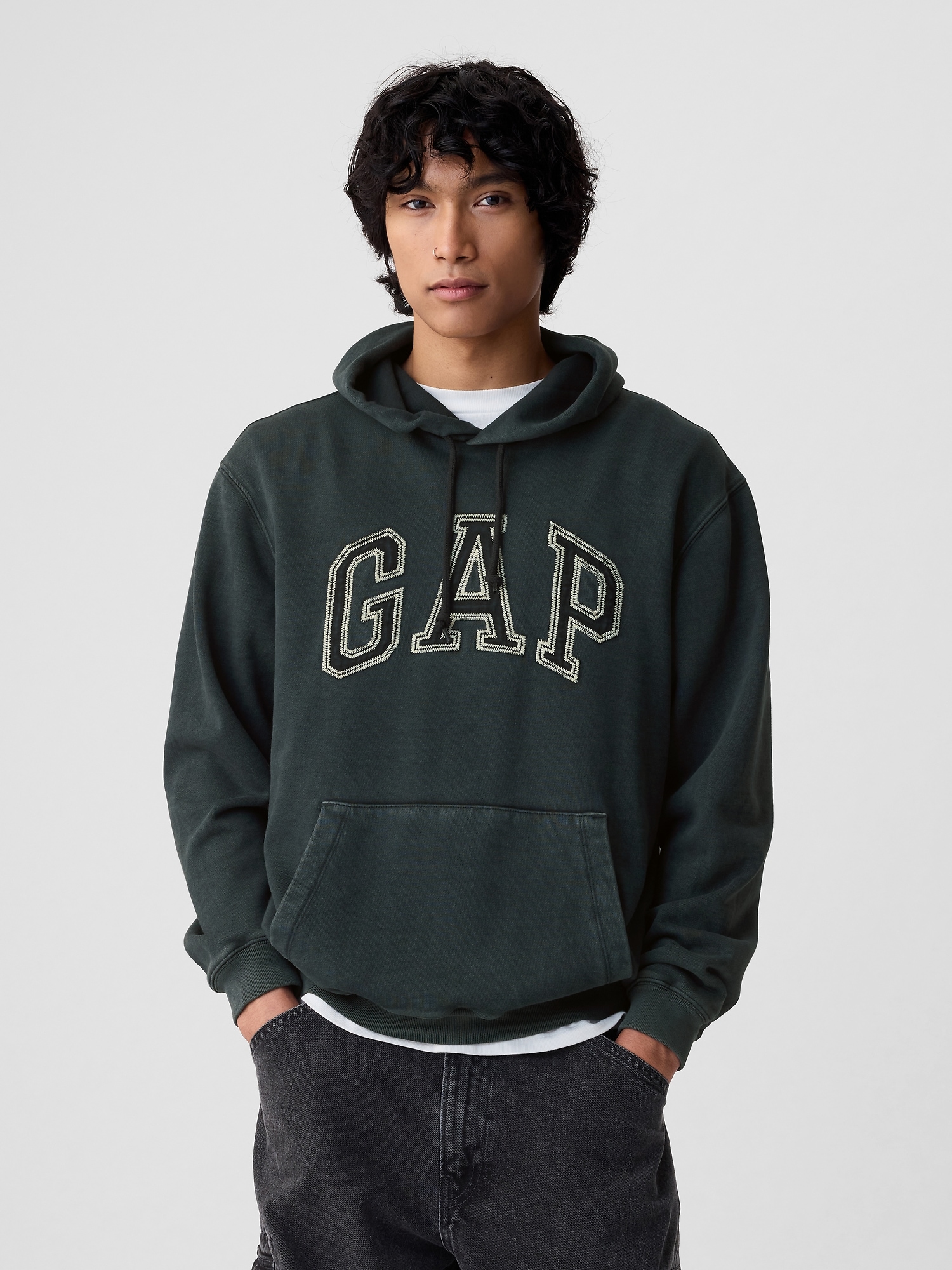 Gap Arch Logo Ripstop Hoodie