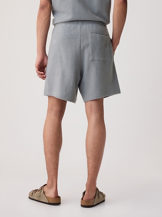 2 of 8 showing, with the color pilot grey of product Waffle Sweat Shorts