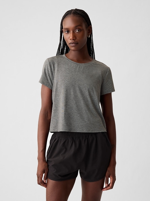 Image number 10 showing, GapFit Breathe Cropped Shirt