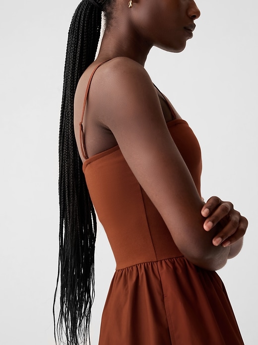 Mixed Media Midi Dress | Gap