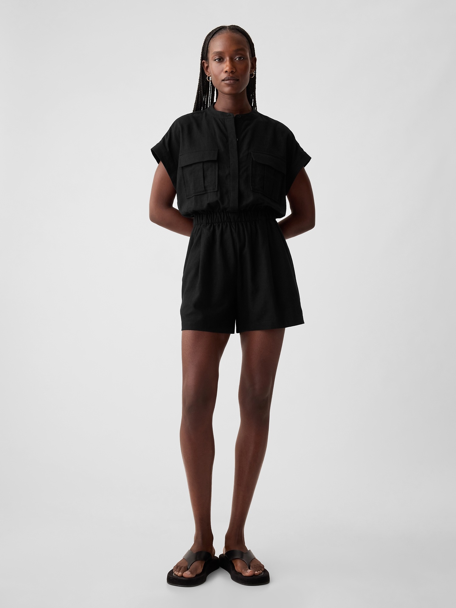 Женский комбинезон Gap Linen-Blend Utility