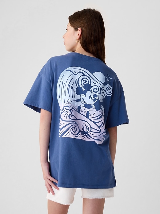 2 of 8 showing, with the color blue track of product GapKids &#124 Disney Graphic Tunic T-Shirt