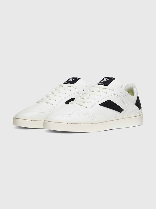 2 of 8 showing, with the color White-Black of product Thousand Fell Womens Court Sneaker