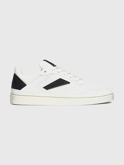 1 of 8 showing, with the color White-Black of product Thousand Fell Mens Court Sneaker