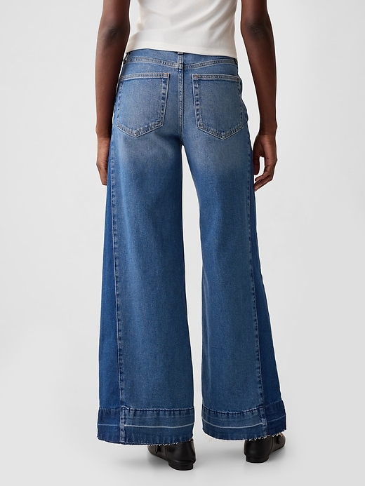 Image number 4 showing, High Rise Stride Wide-Leg Jeans