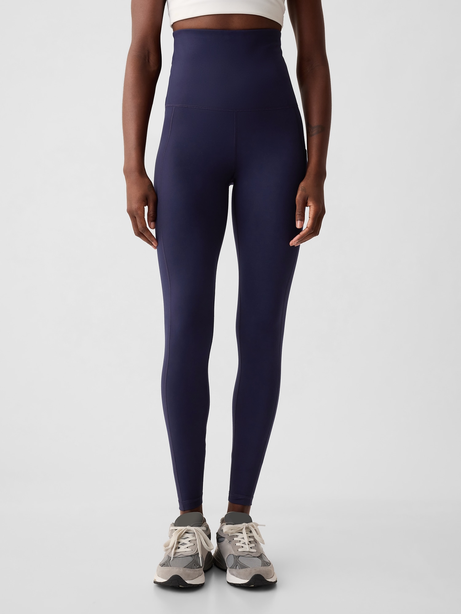 Shop Gap Maternity Support Full Length Leggings In Navy Blue