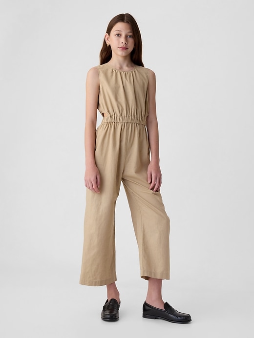 Image number 6 showing, Kids Linen-Cotton Jumpsuit