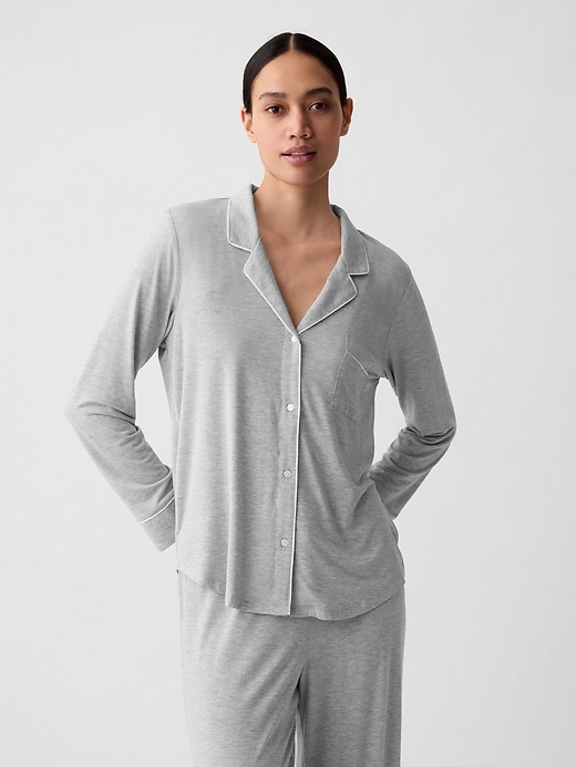 Image number 1 showing, Modal Pajama Shirt