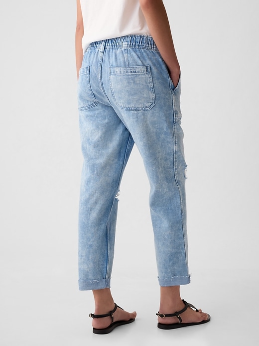 Image number 4 showing, Mid Rise Easy Pull-On Jeans