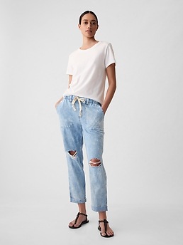 Женские джинсы Gap Mid Rise Denim Easy Jeans — фото 3