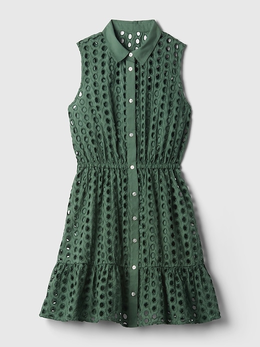 Eyelet Tiered Mini Dress | Gap