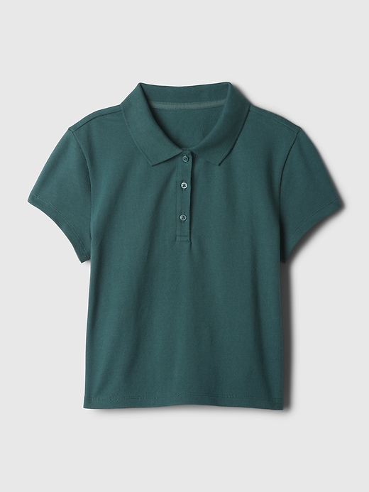 Image number 4 showing, Kids Pique Cropped Polo Shirt