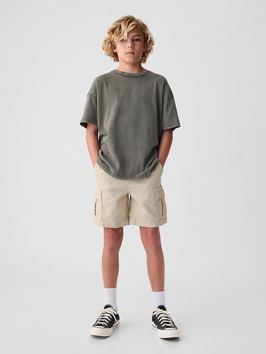 Image number 1 showing, Kids Easy Cargo Denim Shorts