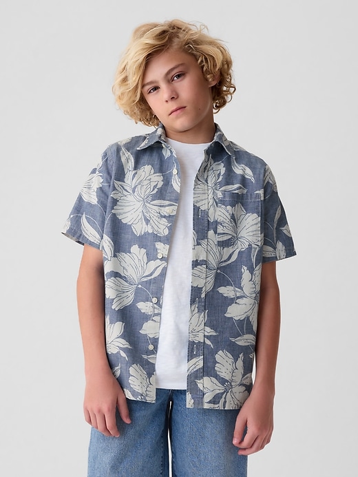 Image number 1 showing, Kids Chambray Shirt