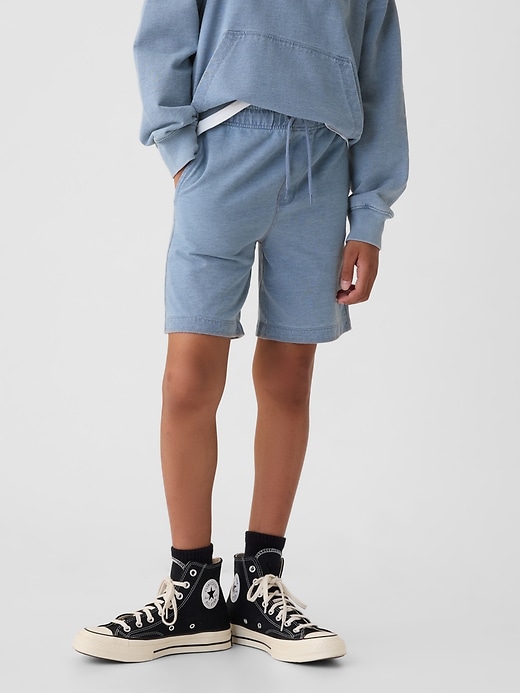 2 of 8 showing, with the color Medium indigo of product Kids Sweat Shorts