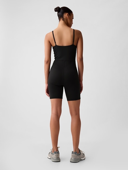 2 of 8 showing, with the color True black of product GapFit Power Exercise Romper