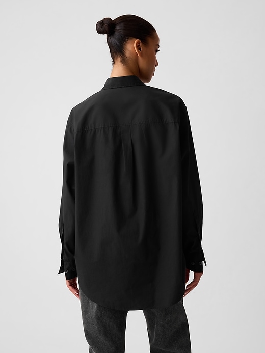 Image number 2 showing, Organic Cotton Poplin Big Shirt