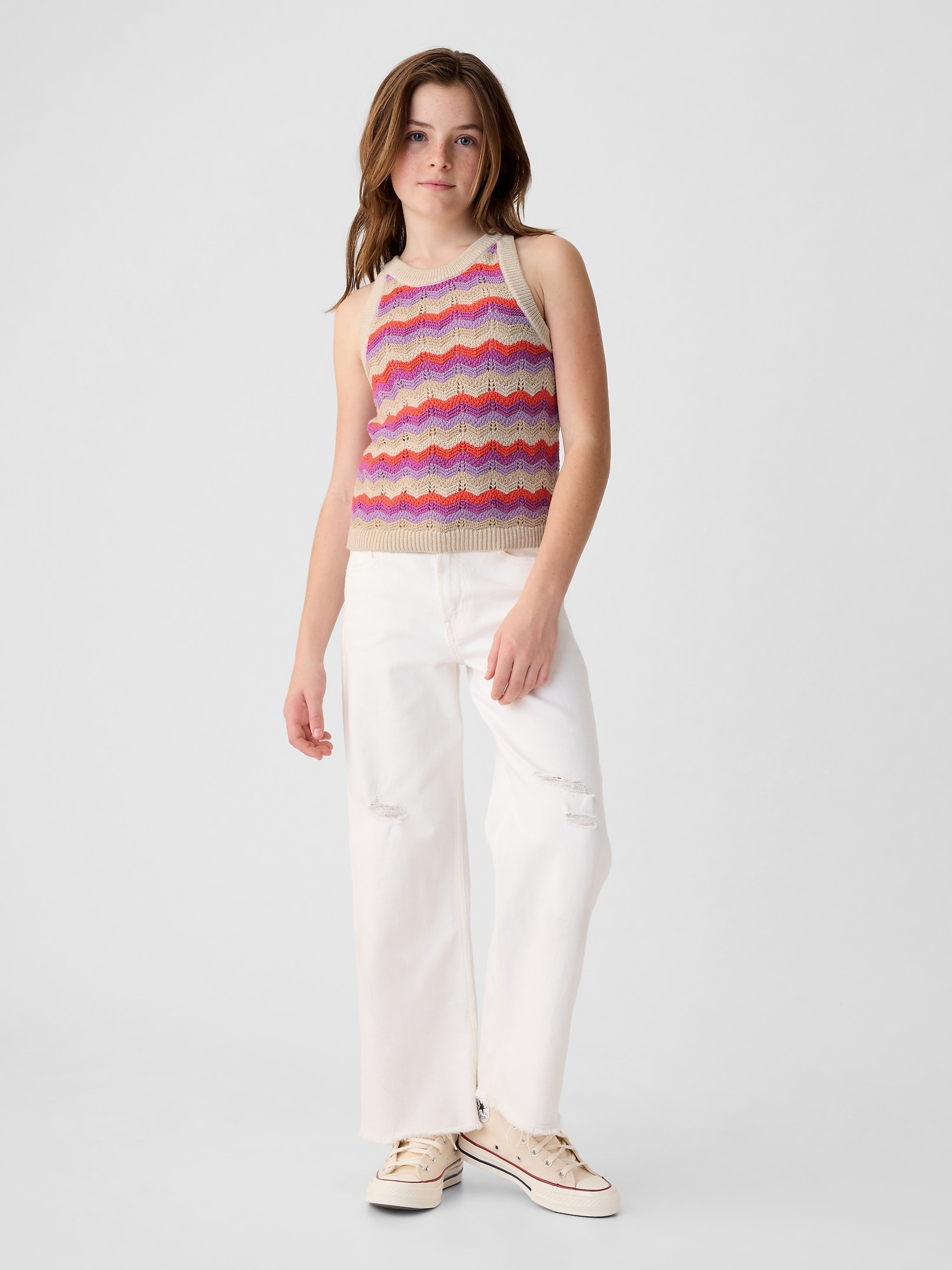 Kids Crochet Tank Top Gap